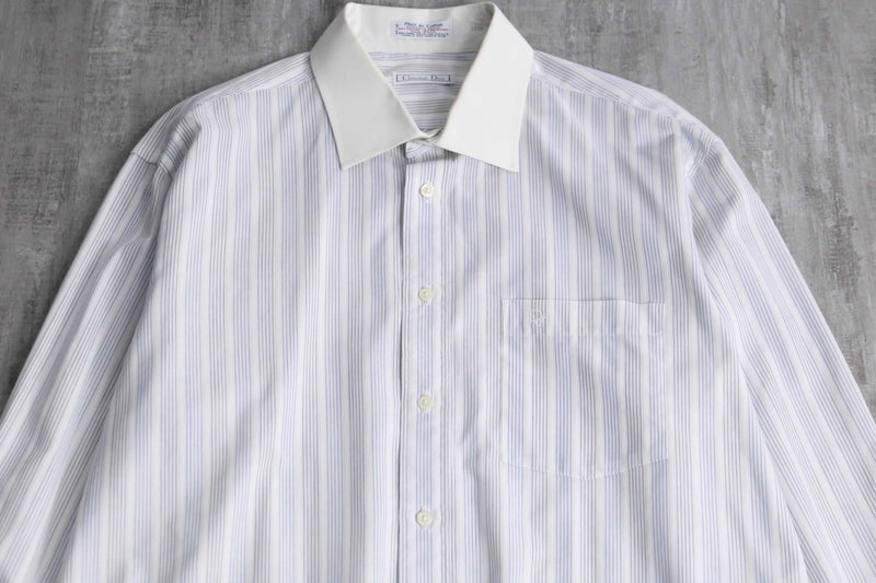 "Christian Dior" stripe dress shirt