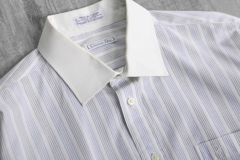 "Christian Dior" stripe dress shirt