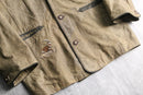 tyrolean embroidered brown leather jacket