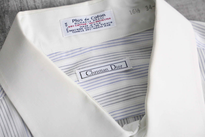 "Christian Dior" stripe dress shirt