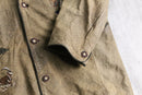 tyrolean embroidered brown leather jacket