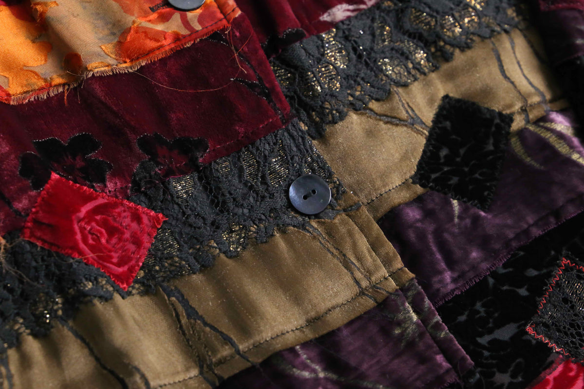 CHICO'S DESIGN” patchwork design jacket