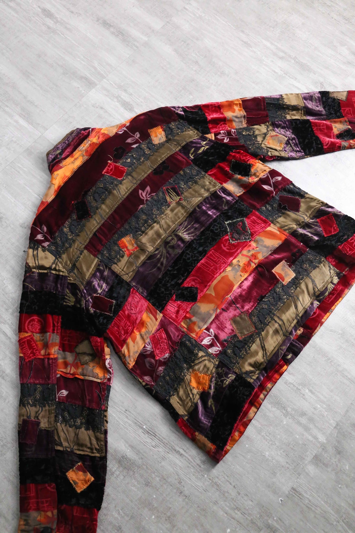 CHICO'S DESIGN” patchwork design jacket