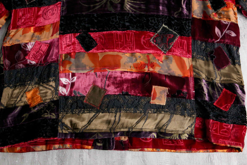 CHICO'S DESIGN” patchwork design jacket