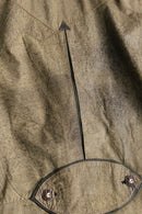 tyrolean embroidered brown leather jacket