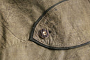 tyrolean embroidered brown leather jacket