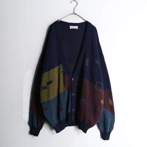 Asymmetry design cardigan