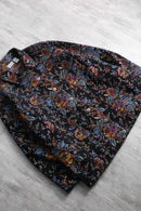 “CHICO’S” botanical tapestry pattern tracker jacket