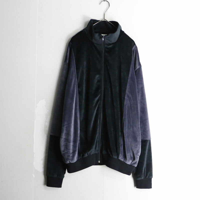 velours pattern design track jacket