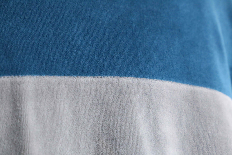 "KING SIZE" bi-color loose velours track jacket