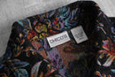“CHICO’S” botanical tapestry pattern tracker jacket