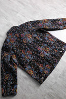 “CHICO’S” botanical tapestry pattern tracker jacket