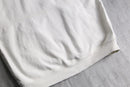 ivory henley neck cotton denim hoodie