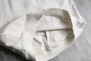 ivory henley neck cotton denim hoodie