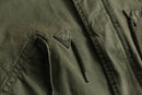 “GAP” olive m-51 style military hooded jacket