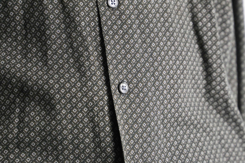 “PERRY ELLIS” total pattern cotton shirt