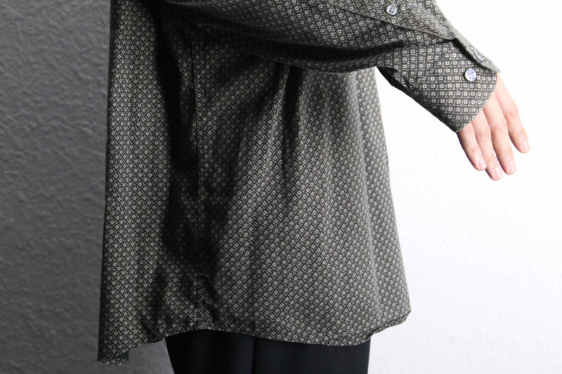 “PERRY ELLIS” total pattern cotton shirt