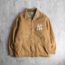 brown paint duck jacket