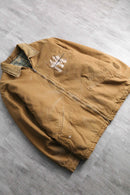 brown paint duck jacket