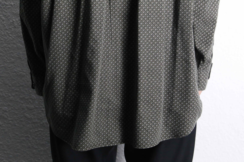 “PERRY ELLIS” total pattern cotton shirt