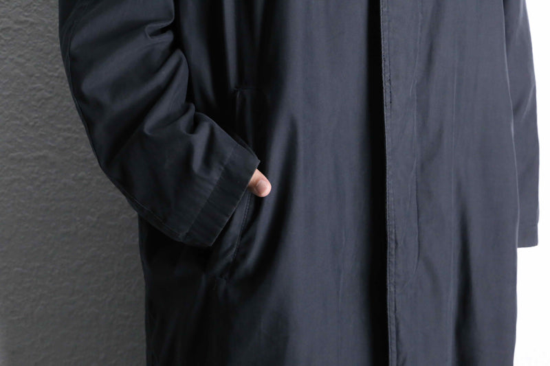 ”RALPH Ralph Lauren” leather switch smooth balmacaan coat