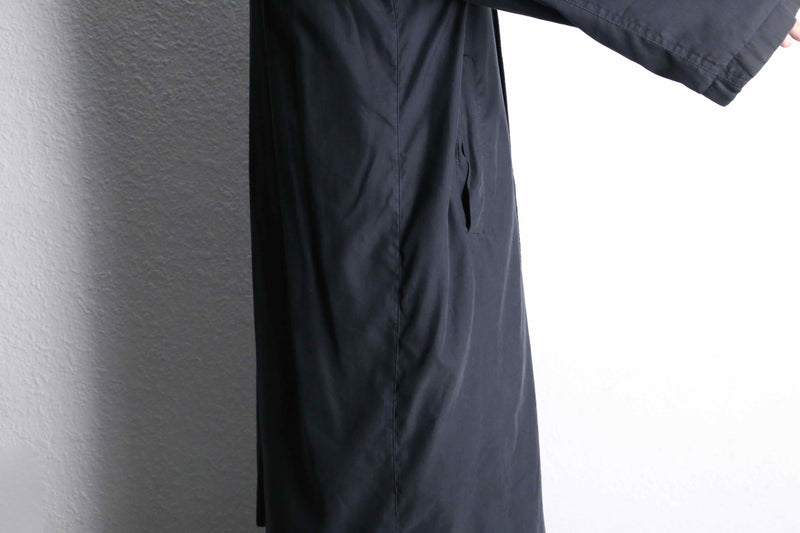 ”RALPH Ralph Lauren” leather switch smooth balmacaan coat