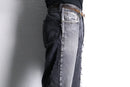 "Re:make" flare black denim pants