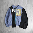 "Re:make" sweat docking design zip jacket