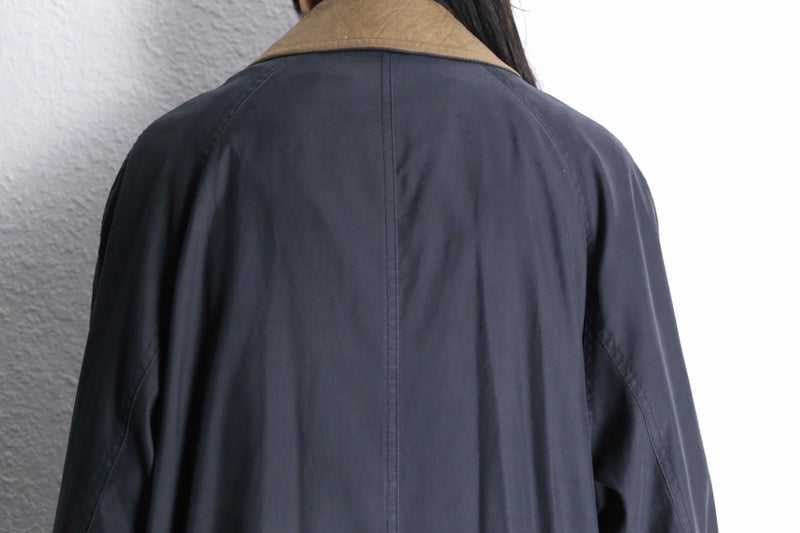 ”RALPH Ralph Lauren” leather switch smooth balmacaan coat