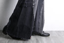 "Re:make" flare black denim pants