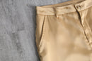 “DKNY JEANS” golden satin wide straight cargo pants