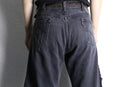 "Re:make" flare black denim pants