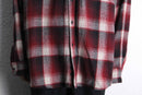 red base tartan check shirt