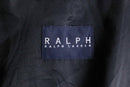 ”RALPH Ralph Lauren” leather switch smooth balmacaan coat