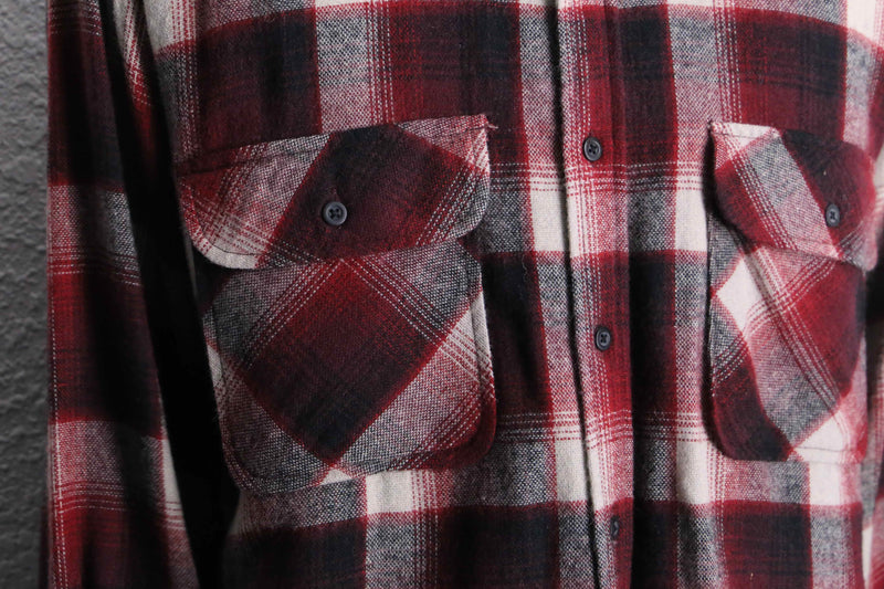red base tartan check shirt