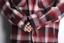 red base tartan check shirt