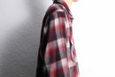 red base tartan check shirt