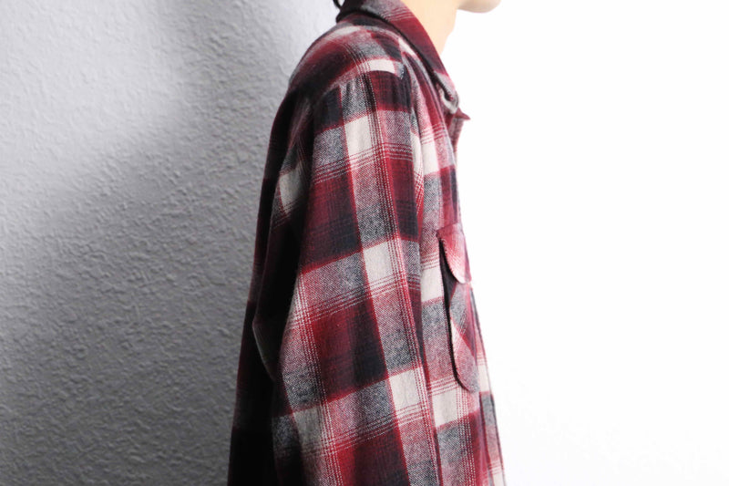red base tartan check shirt