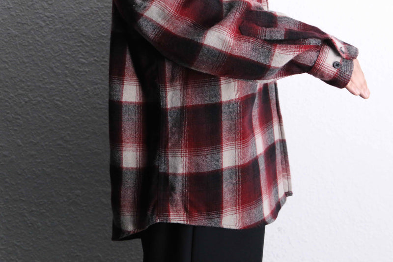 red base tartan check shirt