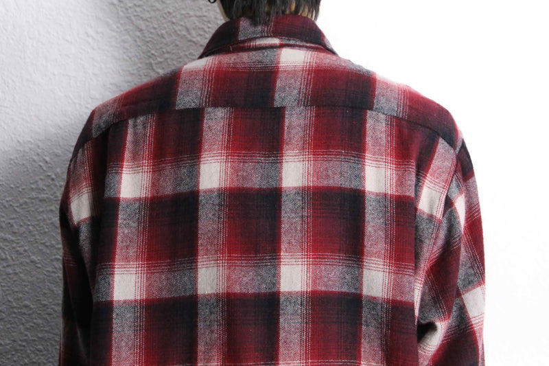 red base tartan check shirt