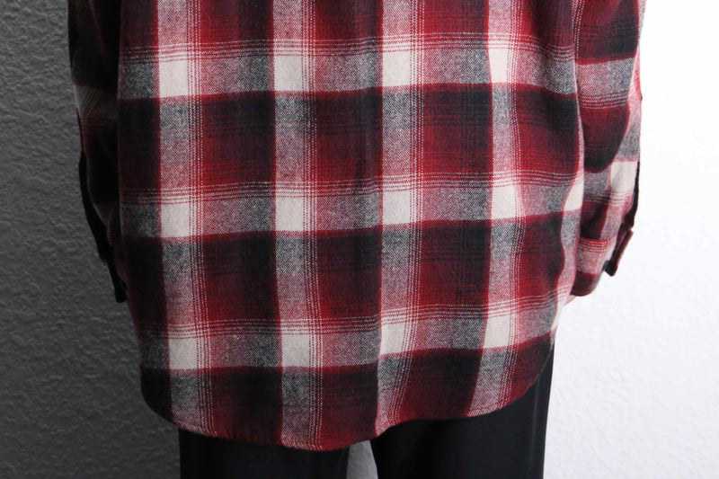 red base tartan check shirt