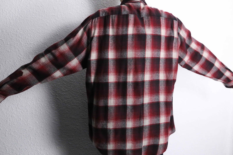 red base tartan check shirt