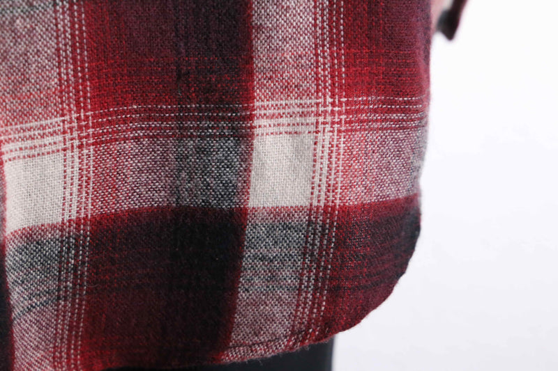 red base tartan check shirt