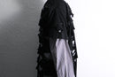 "Re:make" damaged layered stripe shirt