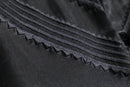 black sheer silk embroidered china shirt