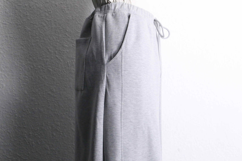 light gray color buggy flare sweat pants