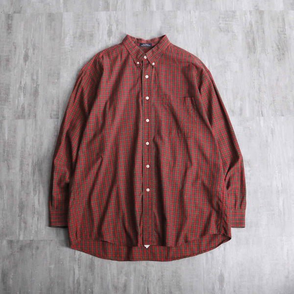 "Burberry" red burberry check shirt