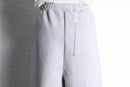 light gray color buggy flare sweat pants