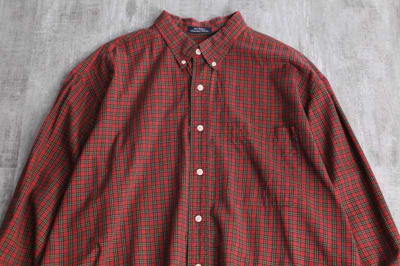 "Burberry" red burberry check shirt