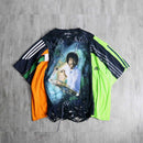 ''Re:make''docking multicolored boro Tee